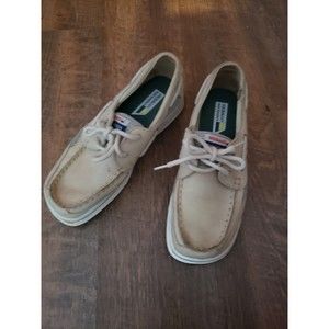 Mens 7 Tan Sebago Docksides Boat Loafer Shoes